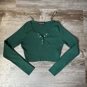 Crop Long Sleeve Top